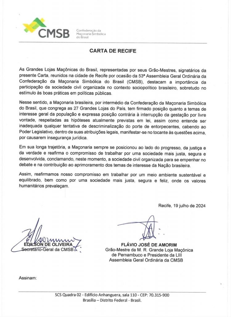 Carta de Recife