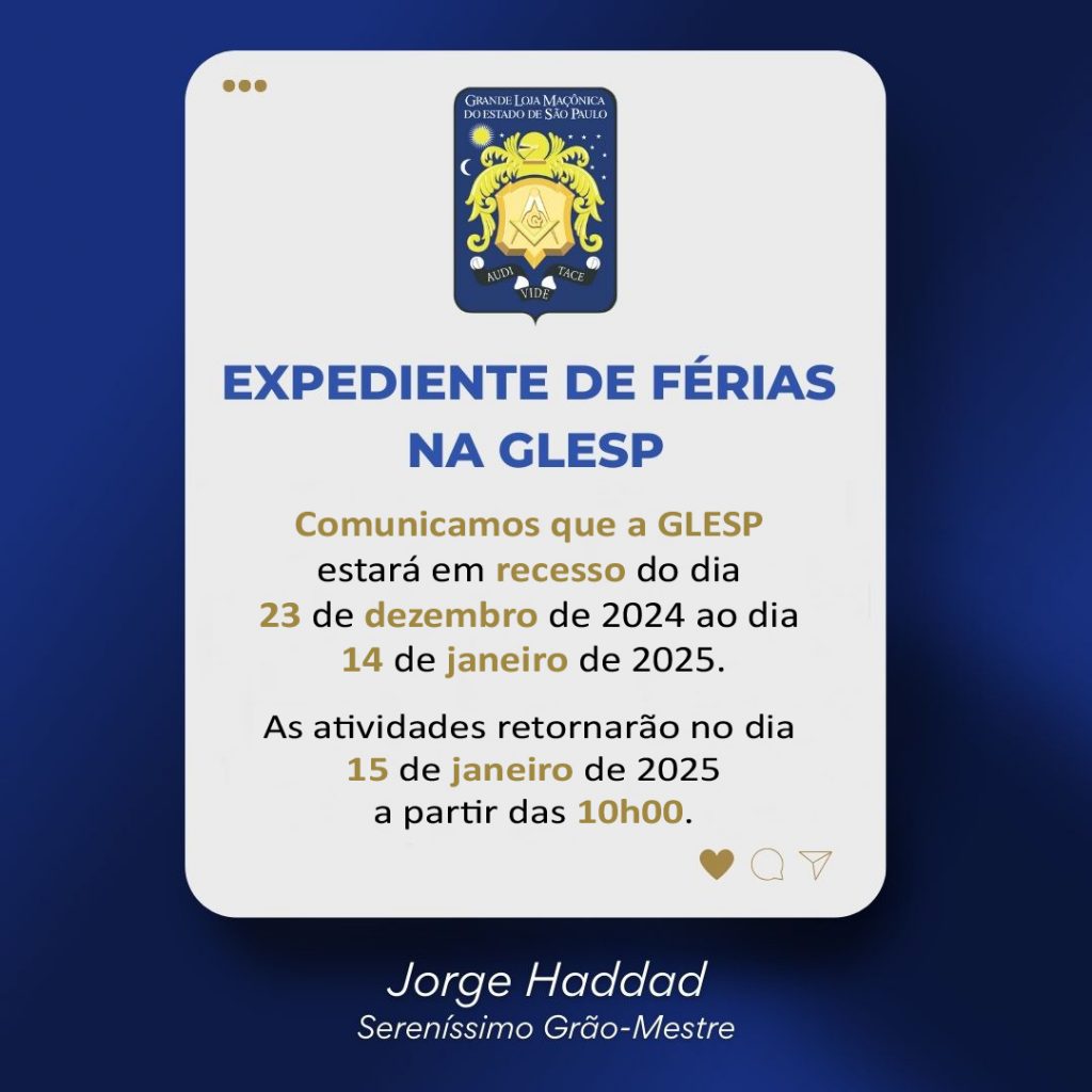 Expediente de Férias na GLESP