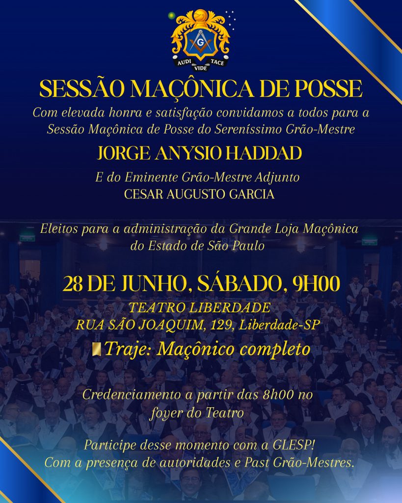 Convite sessão de posse