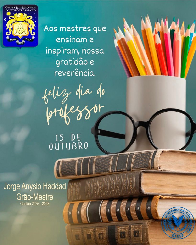 Feliz dia do professor!
